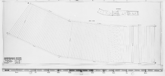 II-A-17 Vernieuwing bovendek van de tijdelijke ophaalbrug Plattegrond en detail. Bestek 264 : Kethelheul te Schiedam