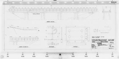 II-I-16 Leuningen. Aanzichten. Tekeningnr. 6. Bestek 325 : brug over het Oranjekanaal in 's-Gravenzande