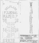 III-D-53 Peilschaal in het buitensluishoofd. Aanzicht en detail. Bestek 365. Tek.nr. 39 : Vlaardingersluis in Vlaardingen