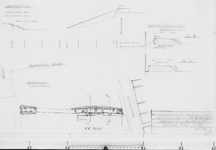 III-D-55 Verbetering van de kwakelsteeg. Dwarsprofielen. Met situatietekening. Bestek 365 : Vlaardingersluis in Vlaardingen