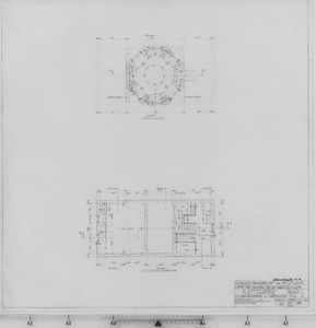 III-H-6 Zolderverdieping en torenkamer. Plattegronden. Blad 1, tek. 2 : Oranjesluis in 's-Gravenzande