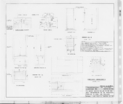 III-H-21 Te maken douchecellen in de dubbele dienstwoning. Doorsneden en plattegronden. Bestek 380 : Oranjebuitensluis ...