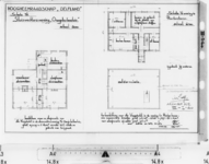 III-I-40 Schetstekening van de sluiswachterswoning en een woning aan de Oranjebuitensluis, alsmede een woning te ...