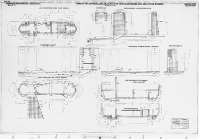 III-M-49 gewapend betonwerk sluisvloer en opgaande wanden (keersluis) : keersluis in de Poldervaart en schotbalksluisje ...