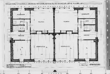 IV-A1-38 dubbele woning plan begane grond (tekening Arch. Meijburg) : motorgemaal Mr. dr. C.P. Zaayer voorontwerpen, ...