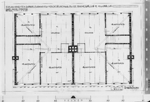 IV-A1-39 dubbele woning plan verdieping (tekening Arch. Meijburg) : motorgemaal Mr. druk C.P. Zaayer voorontwerpen, ...