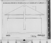 IV-A1-43 dubbele woning plan zijgevel (tekening Arch. Meijburg) : motorgemaal Mr. dr. C.P. Zaayer voorontwerpen, ...