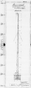 IV-C-4 geconstrueerd ijzeren seinmast bij het gemaal van de Zuidpolder van Delfgauw (bestek nr. 119) : seininrichtingen