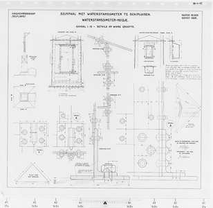 IV-C-17 detail van nr. 15 waterstandmeterhuisje : seininrichtingen