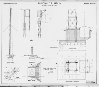 IV-C-24 plan voor een seinpaal te Berkel bestektek. nr. 229 dienst 1931 : seininrichtingen