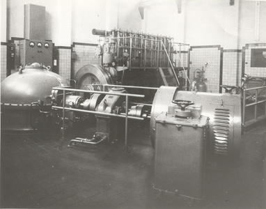 623 Machinekamer van het gemaal Van der Schalk, (1950?)