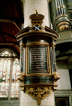 175 Epitaaf v. Clara van Spaernwoude, wed. van mr. Arent van der Meer, hoogheemraad van 1593-1597, in de oude kerk te ...