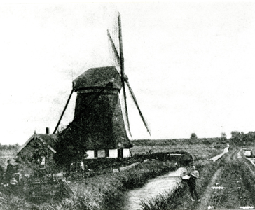 1023 Zuidmolen van de Oude Polder van Pijnacker (ca. 1930)