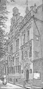 15 Voorgevel van het gemeenlandshuis van Delfland aan de Oude Delft 167 te Delft, z.j. (1890?)
