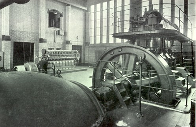 1772 Machinehal in het dieselgemaal mr.dr. C.P. Zaaijer te Maassluis, 1957