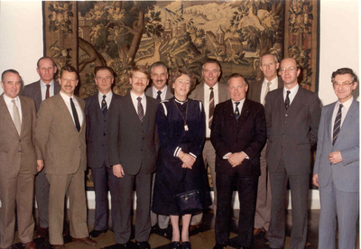 1808 Kennismakingsbezoek aan Delfland door de burgemeesters van Voorburg, 's-Gravenzande en Monster, 1984/april/12