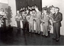 1813 Ontvangst burgemeesters en dijkgraaf van Delfland in de burgerzaal te Maassluis in verband met de Westlandmarathon, 1988