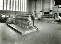 2095 Interieur van het boezemgemaal Zaaijer met gewijzigde bemalingsinstallatie, 1958