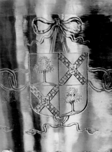 773 Het wapen van hoogheemraad Adriaan Bogaert, heer van Belois, in de hensbeker van 1682., 1972