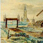 70 Windas of overhaal ( overtoom ) in de Bieslandsevaart naast de Bieslandse molen, ca. 1800, 1996