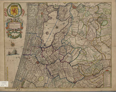 A-0004 Rhenolandiae et Amstellandiae exactissima Tabula, 1662