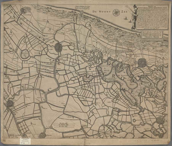A-0005 Kaerte van Suyt-Hollants grootste deel vervatende geheel Rijnlandt ende Suytkennemerlandt, mitsga..., 1644