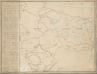 A-0030 Indication de la carte, pour ce qui regarde, le décharge de l'eau du Groot-Waterschap de Woerden,..., circa 1808