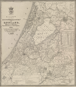 A-0038 Kaart van het hoogheemraadschap van Rijnland, 1855