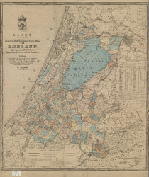 A-0039 Kaart van het hoogheemraadschap van Rijnland, 1855