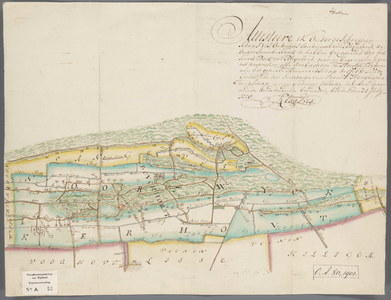 A-0053 [Kopie van de kaart van het ambacht Noordwijkerhout uit het kaartboek van Floris Balthasars], 1778