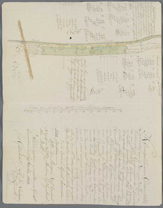 A-0097 Kaert van het land van Willem van Leeuwen dat binnen 3 roeden van de buitenkant der kaede en 2½ v..., 1802