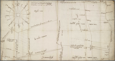 A-0099 [Kaart van de Wilde Veenen onder Moerkapelle en het aangrenzende Noord-Waddinxveen], circa 1653