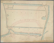 A-0164 [Kaart van een ontworpen situatie van het stoomgemaal met aan- en afvoerkanalen te Gouda], 1852
