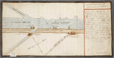 A-0303 Caert ende affbeeldinge: een gedeelte: van't watter genamt Coost Verlooren: met de polder cade va..., 1659