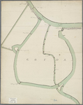 A-0315 [Kaart van de voornaamste grachten in en om de stad Gouda], circa 1850