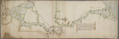 A-0325 [Kaart van het Spaarne waarop de dieptepeilingen staan aangegeven vanaf Spaarndam, door de stad H..., 1602