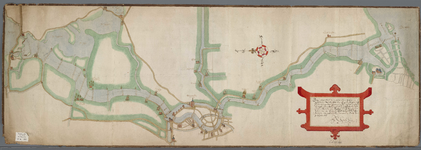 A-0329 [Kaart van het Spaarne, waarop dieptepeilingen staan aangegeven], 1605
