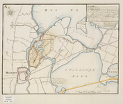 A-0349 Kaart (gecopieert uijt de groote Kaart van Rhynland d' Ao. 1687.) waar in vertoont word, een Conc..., 1769