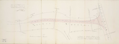 A-0368 [Kaart van het Zuider Spaarne, waarop de te verdiepen vaargeul is aangegeven], 1857