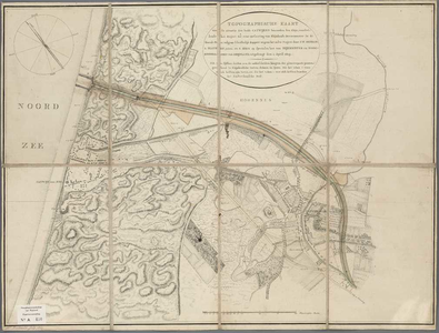 A-0430 Topographische kaart van de situatie der beide Catwijken benoorden den Rhijn, voorstellende het P..., 1803