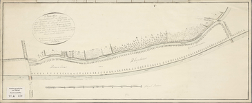 A-0470 Kaartje voorstellende de legging der landen aan de zuid zijde van het hooge Mallegat strekkende v..., 1813