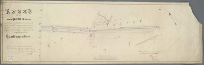 A-0475 Kaart van het Katwijksche Kanaal. Van de buiten of zeesluis tot aan den mond van het nieuwe te ma..., 1840