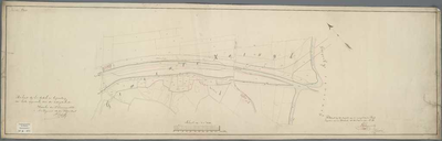 A-0476 [Kaart van het Katwijksche Kanaal. Van de buiten of zeesluis tot aan den mond van het nieuwe te m..., 1840