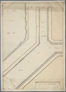 A-0505 [Gedeelte van een ontwerp tot het maken van een trekvaart van de Oude Wetering naar Amsterdam en ..., circa 1726