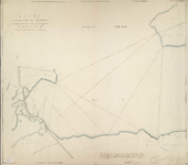 A-0530 Kaart van het IJ voor Spaarndam waarop gebragt zijn de peilingen van de diepten van het IJ voor d..., 1848