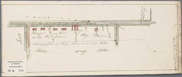 A-0535 [Schetskaartje van de situatie van een sloot langs de Achterweg onder Voorschoten], 1841