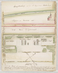 A-0547 Figuratieve kaart van een weer bina verveend land, ten n.o. 't dorp van Zegwaert langs de dorps w..., 1738
