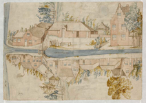 A-0560 [Tekening van de Gouwesluis en de omgeving], circa 1561