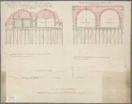 A-0641 Afteekening van een nieuwe te maken binne sluis in het duin tot Catwijk op Zee, circa 1745