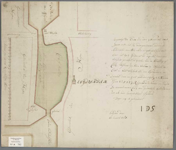 A-0762 [Kaart van de kolk en de duikers te Leidschendam], 1785